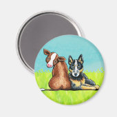 Aimant ACD et vache Brown (Recto/Verso)