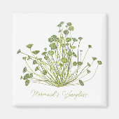 Aimant Acetabularia Algues marines Carré (Devant)