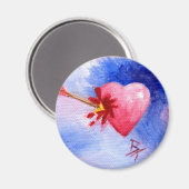 Aimant acétique du coeur perforant (Recto/Verso)