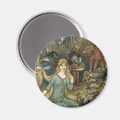 Aimant Acheter chez nous avec un Curl d'or (Recto/Verso)