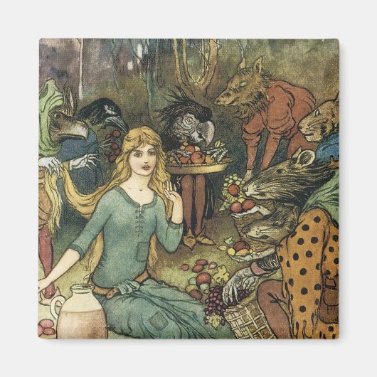 Aimant Acheter chez nous avec un Curl d'or (Devant)