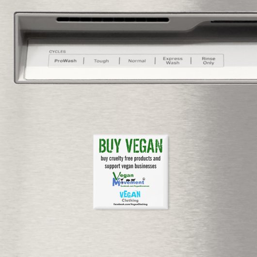 AIMANT ACHETER VEGAN (In Situ (Lave-vaisselle))