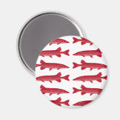 Aimant Achigan rouge (Recto/Verso)