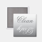 Aimant Acier Gris Ombre Lave-vaisselle Nettoyant/Aimant s (Recto/Verso)