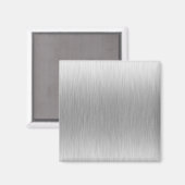 Aimant Acier inoxydable d'aluminium brossé Texté (Recto/Verso)