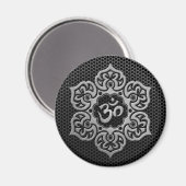 Aimant Acier Mesh Floral Om (Recto/Verso)