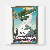 Aimant Aconcagua Argentine affiche de voyage (Devant)