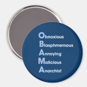 Aimant Acronyme Obama (Recto/Verso)