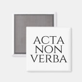 Aimant Acta Non Verba (Recto/Verso)
