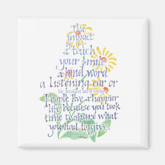 Aimant Acte de l'aimant de soin (Devant)