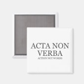 Aimant Action pas mots - sombre (Recto/Verso)