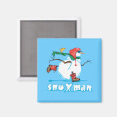Aimant Action Snowman (Recto/Verso)