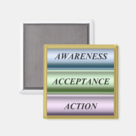 Aimant ActionAcceptationPriseConscience (Recto/Verso)