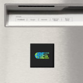 Aimant Activisme de l'environnement Recycler Réutiliser R (In Situ (Lave-vaisselle))