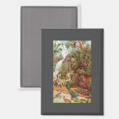 Aimant Adam et Eve dans le jardin  (Recto/Verso)