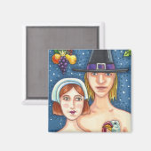 AIMANT ADAM & EVE PILGRIMS, BIBLICAL WHIMSY MERCI (Recto/Verso)