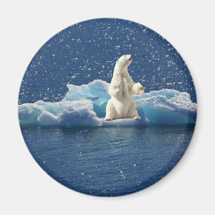 Aimant Add SLOGAN to Save Polar Bears Arctic Planet Ice