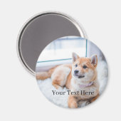 Aimant Add Your Photo and Text Customized (Recto/Verso)