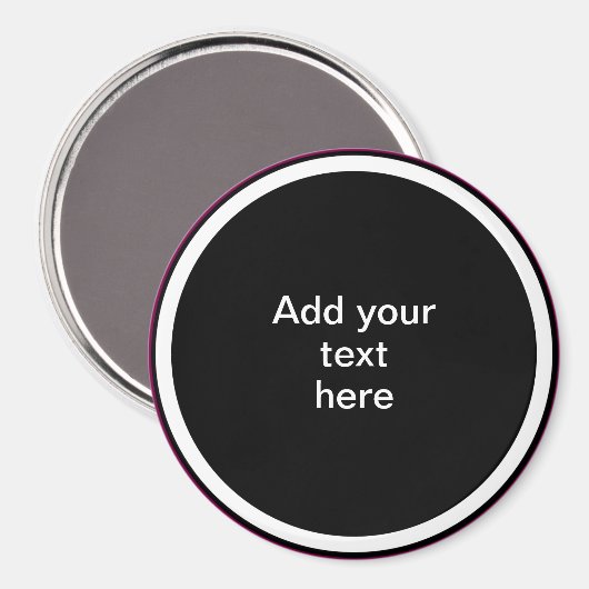 Aimant Add Your Text Here - TEMPLATE (Recto/Verso)