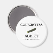 Aimant Addict aux courgettes (Recto/Verso)