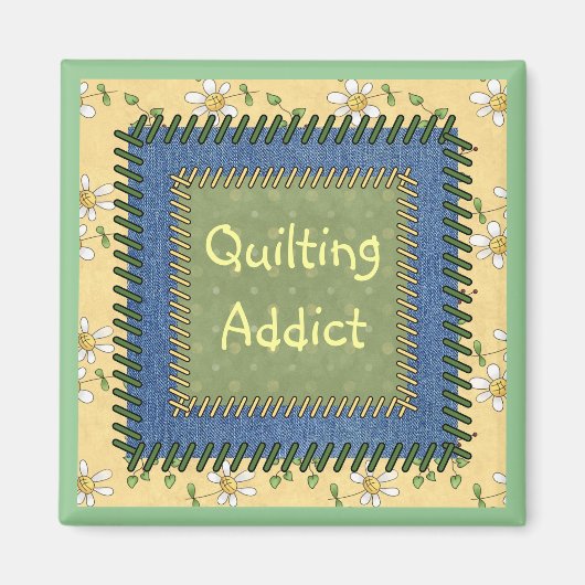 Aimant Addict Quilt Patchwork (Devant)