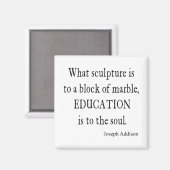 Aimant Addison vintage Education Soul Citation Modèle (Recto/Verso)