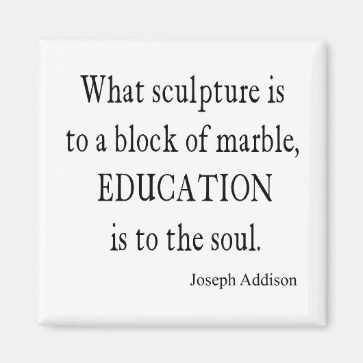 Aimant Addison vintage Education Soul Citation Modèle (Devant)