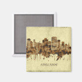 Aimant Adelaide Australie Cityscape (Recto/Verso)