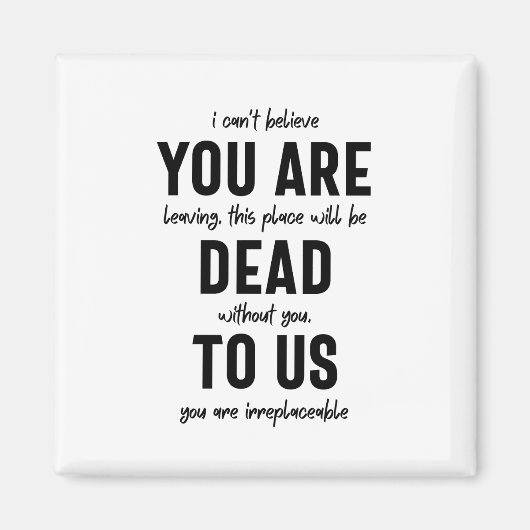 Aimant adieu du collègue, retraite, adieu du collègue, (Devant)