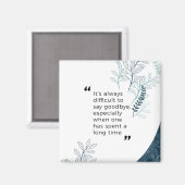 Aimant Adieu voeux (Recto/Verso)