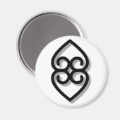 Aimant Adinkra - earth-BW (Recto/Verso)