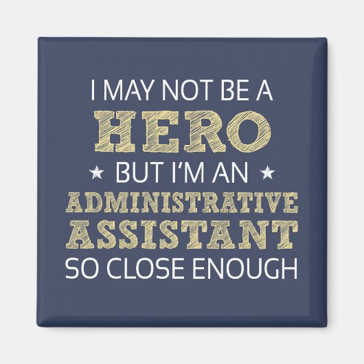 Aimant Adjointe administrative Nouveauté Humour (Devant)