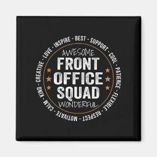 Aimant Admin Istant Funny Front Office Équipe École