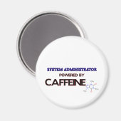 Aimant Administrateur système alimenté par la caféine (Recto/Verso)