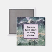 Aimant Admirez la beauté de la nature Fluorite Photo Gems (Recto/Verso)