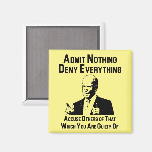 Aimant Admit nothing (Recto/Verso)