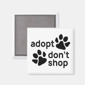Aimant Adopter Ne pas Acheter Les Paniers (Recto/Verso)