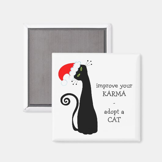 Aimant Adopter un chat (Recto/Verso)