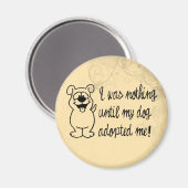 Aimant Adoption de chien (Recto/Verso)