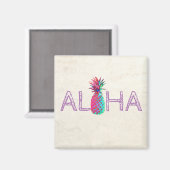 Aimant Adorable Aloha Hawaiian Pineappy (Recto/Verso)