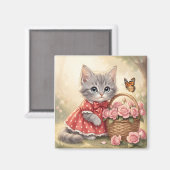 aimant adorable chaton (Recto/Verso)