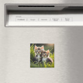 Aimant Adorable chatons (In Situ (Lave-vaisselle))