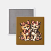 Aimant Adorable chatons à poitrine (Recto/Verso)