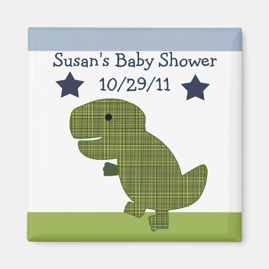 Aimant Adorable Dino/Dinosaure 2 Magnet/Keepsaké (Devant)