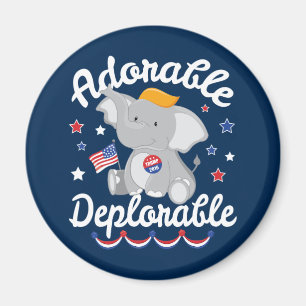 Aimant Adorable Eléphant adorable Trump 2016
