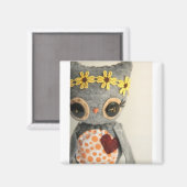 aimant adorable hibou (Recto/Verso)