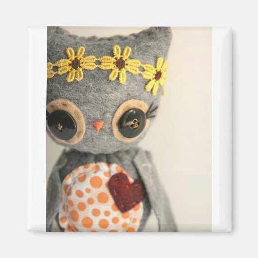 aimant adorable hibou (Devant)