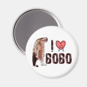 Aimant Adorable ! I LOVE <3 BOBO design - Trouver Bigfoot (Recto/Verso)
