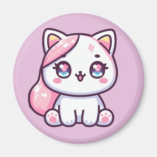 Aimant Adorable Kawaii Kitten (Devant)
