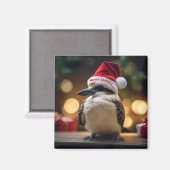 Aimant adorable Noël Kookaburra, (Recto/Verso)